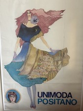 Manifesto originale anni ’70 – Unimoda Positano vintage 70x100 cm