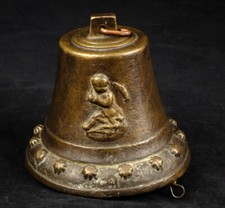 CAMPANA BRONZO ANGELI FIORI