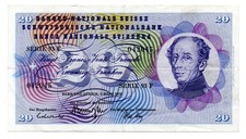 SVIZZERA - BANCONOTA DA 20