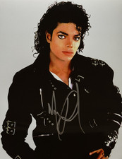 Foto autografata firmata Michael Jackson 8x10 + certificato di autenticità Billie Jean Thriller Beat It