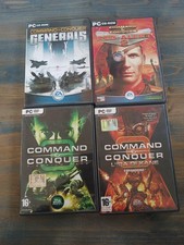 LOTTO 4 VIDEOGIOCHI  DVD ROM COMMAND E CONQUERER Generals Red Alert Tiberium-Q34