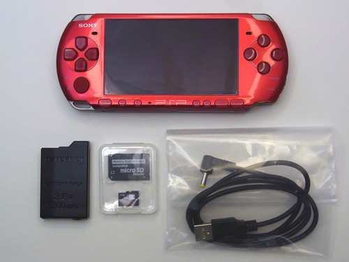 Sony psp 3000 rosso radiante - rosso,