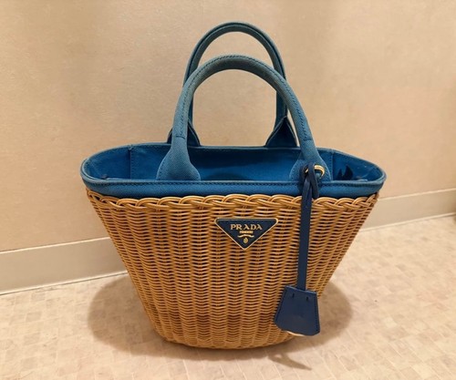 Prada 1bg172 midollino borsa - midollino,