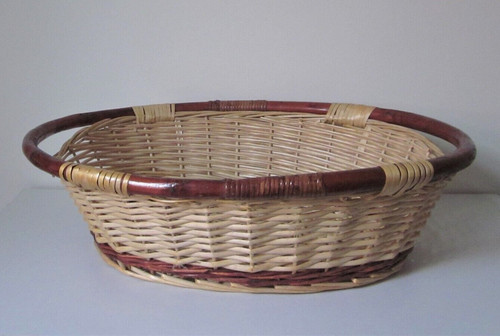 Grande cesto vimini vintage - vimini,