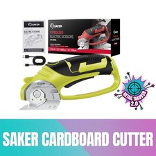 Saker SK-ES04L - Tagliacartone Elettrico,Forbici Senza Fili per Tessuto,Pelle