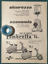 Rara Pubblicità INNOCENTI LAMBRETTA 125 e 150 li del 1958