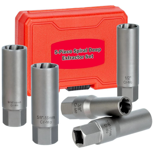 5pcs deep bolt extractor - bolt, kit
