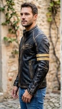 Giacca pelle uomo moto - , biker