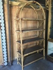 5 PEZZI D'ARREDO IN VIMINI ANNI 70 IN OTTIME CONDIZIONI 