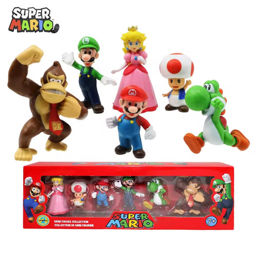 Super mario action figure set - super,
