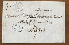 Svizzera-Prefilatelica 1842 da Berna x Parigi 1-juil 1842 con testo.