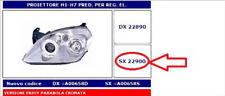 FARO PROIETTORE SX H1/H7 CROMATA OPEL TIGRA 09/2005 (VERSIONE YNJOY)