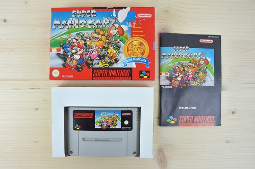 Snes super mario kart - -,