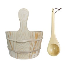 Secchio e Cucchiaio per Sauna nel Legno Accessori per Sauna e Spa Fatti un 4445