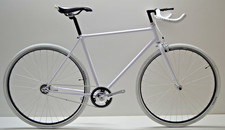 Bici fixed single speed 28 bianco personalizzabile