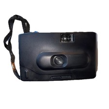 Fotocamera Panoramica Pellicola 35mm Cinturino Nero Funziona Leggera MCM 4,5x3” Rara