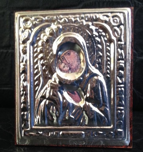 Quadretto quadro argento volto
