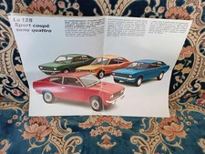 AUTOMOBILI - DEPLIANT PUBBLICITARIO FIAT 128 SPORT COUPE' - ANNI 70
