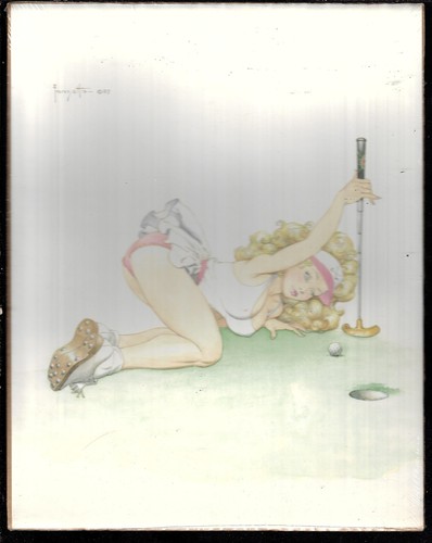 Poster sexy golfing girl - sexy,