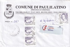 Donne nell'Arte 30 Splendida lettera con 4 valori da 450 lire Bollo di arrivo