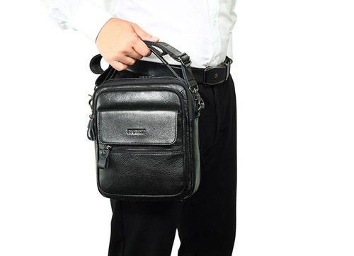 Borsa uomo 100 pelle mucca - borsa, 100%
