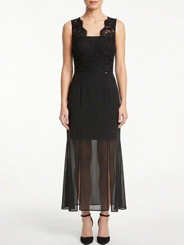 Maxi abito nero formale - , semi