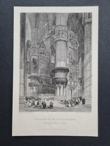 Stampa antica 1845 - ,