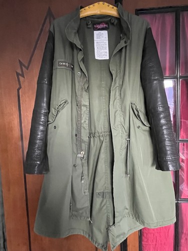 Camouflage couture stork parka - couture,