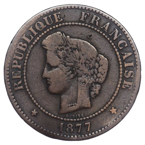 Francia centimes 1877 - 5, a