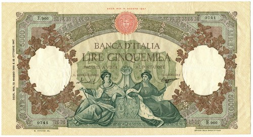 5000 lire capranesi - lire,