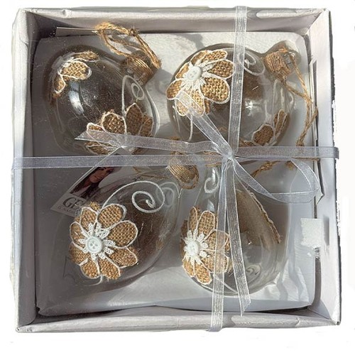 Set sfere vetro trasparente - set,