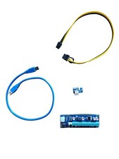 VER006C USB 3.0 PCI-E 1x A 16x Expr Ris Scheda Adattatore SATA15Pin 6Pin 8 Pz St