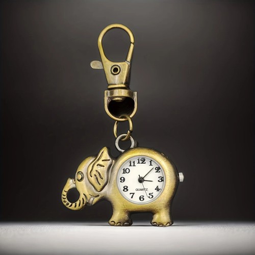 Orologio portachiavi elefante