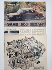 Clipping Ritaglio Articolo 1980 SAAB 900 SEDAN Impressioni di Guida