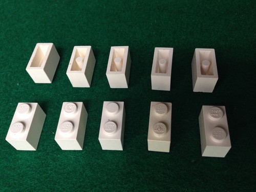 Lego 1x2 bianco white - 1x2,