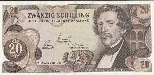 Austria banconota schilling - 20,