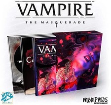 Vampire The Masquerade 5th Edition Slipcase Set | English RPG Rulebook Libri