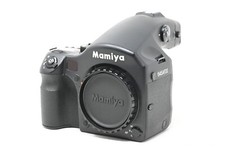 Mamiya 645 AFD II pellicola fotocamera medio formato solo corpo con tappi + manuale (#B32)