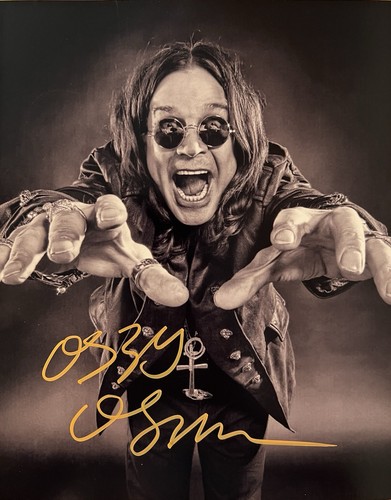 Foto firmata ozzy osbourne con - foto,