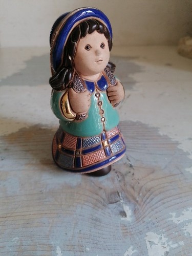 Statuina vintage bambina con - vintage,