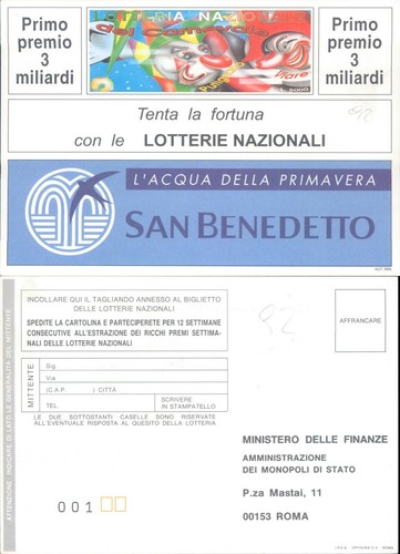 Lotteria nazionale del - nazionale,