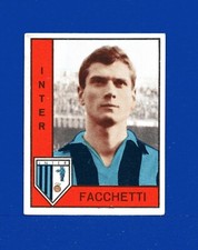 FIGURINA FACCHETTI INTER INTERNAZIONALE PANINI 1962-63 ROOKIE NEW PERFECT NO PSA