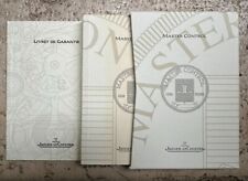 Jaeger-LeCoultre Master Control 02.98y Booklets Set RARE NOS