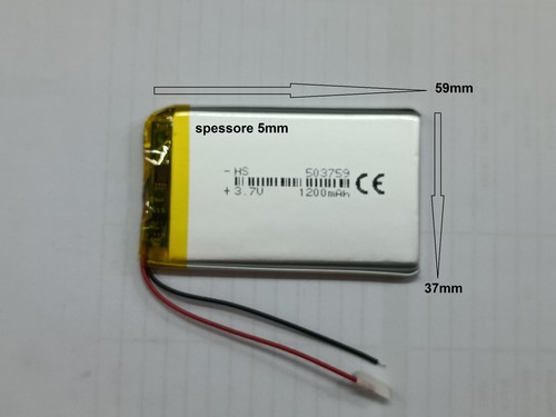 Batterie lipo 1200mha per - batterie, 3.7v