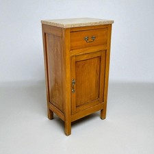 Comodino antico mobiletto mobile in legno stile Liberty porta telefono 900