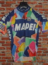 MAPEI SANTINI MAGLIA BICI CICLISMO SHIRT MAILLOT CYCLISM tg. S