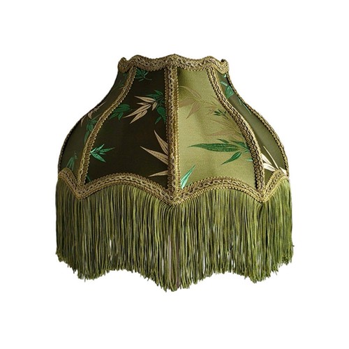 Paralume con frange cupola - con, a