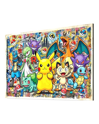 Quadro tela pokemon anime - quadro,