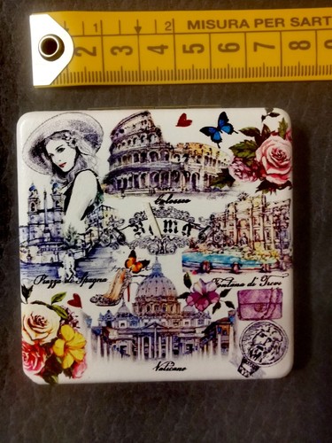Roma specchietto quadrato - -,