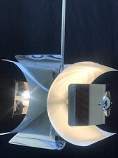 LAMPADARIO CHANDELIER ACCIAO STEEL  REGGIANI DESIGN CLAUDIO MONNET ANNI 70S 